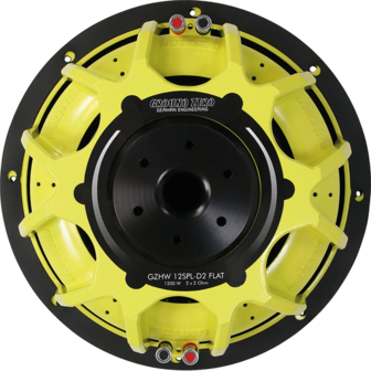 Ground Zero GZHW-12SPL-D2 FLAT subwoofer 12 inch 700 watts RMS DVC 2 ohms