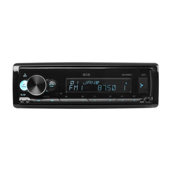 GAS AUDIO MAX M140-BTX 1-din radio bluetooth met WAV FLAC &amp; DSP