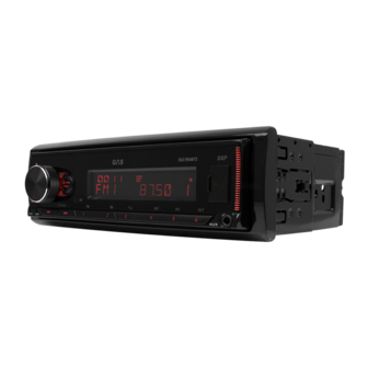 GAS AUDIO MAX M140-BTX 1-din radio bluetooth met WAV FLAC &amp; DSP