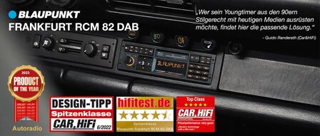 Blaupunkt Frankfurt RCM82DAB Retro Look DAB+ radio met bluetooth &amp; usb