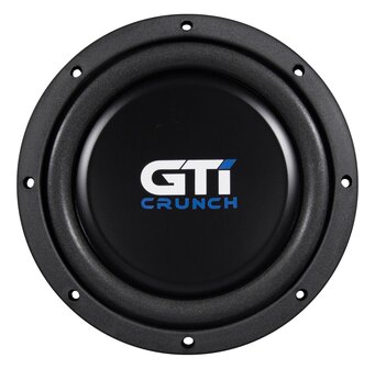 Crunch GTi84 shallow mount &quot;FLAT&quot; subwoofer 8 inch 200 watts RMS 4 ohms