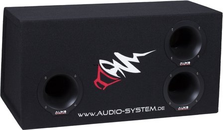 Audio System BP12 lege 12 inch bandpass kist inhoud 75 liters met 3 aeropoorten