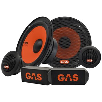 GAS AUDIO MAD K1-64 luidspreker set 16,5 cm 2-weg compo 80 watts RMS 4 ohms