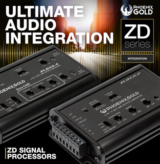 Phoenix Gold ZLOC2.2 high end Hi-Lo converter 2 kanaals met Bass Cube