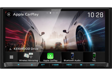 Kenwood DMX8021DAB-CAMPER sygic navigatie bluetooth wireless Android Auto &amp; Apple Carplay