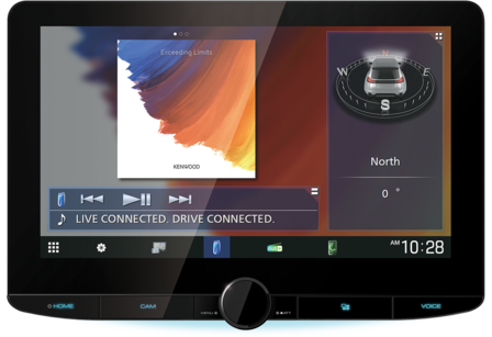 Kenwood DMX9720XDS-CAMPER 2-din 10.1 inch multi media camper navigatie scherm Apple Carplay &amp; Android Auto