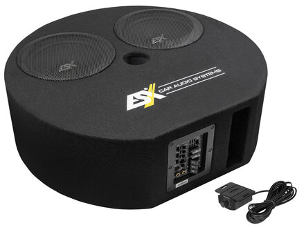 ESX DBX800A actieve reservewiel bass-reflex kist 2 x 8 inch 400 watts RMS