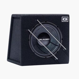 Gladen Alpha-10SB gesloten subwoofer kist 150 watts RMS 4 ohms