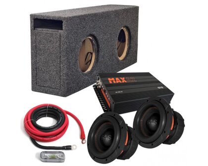 GAS TESLA MODEL S PACK custom 2 x 8 inch subwoofer systeem voor de Tesla Model S