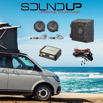 Gladen SoundUp GA-SU-VW-T6-SUB audio upgrade met DSP pakket voor VW Transporter T6