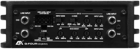 ESX Quantum Q-FOURv3-24V versterker 24 volts 4 kanaals 400 watts RMS