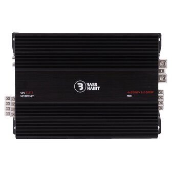 Bass Habit SPL Elite SE1800.5DF high power 5 kanaals versterker 2200 watts RMS