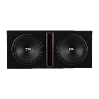 Bass Habit Play P212 dubbele 12 inch bassrelfex kist 300 watts RMS DVC 4 ohms