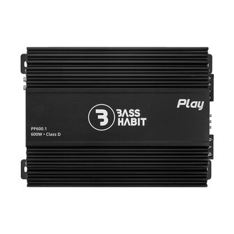 Bass Habit Play PP600.1 mono block versterker 600 watts RMS 1 ohms