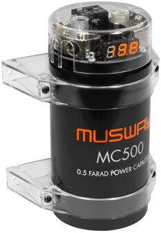 MusWay MC500 condensator 0.5 farad met intern verdeelblok