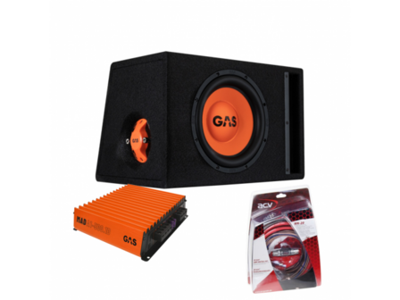 GAS MAD subwoofer set MAD B2-110 (bassreflex) + MAD A1-500.1D + WK-20 