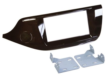 Kia Ceed / Pro Ceed inbouwframe 2-Din pianolak bruin