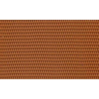 Bekledingsstof Skai &ndash; Vinyl kunstleer licht bruin geribbeld 140 x 100cm