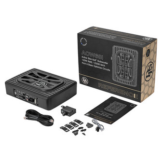 DLS ACW68i actieve underseat subwoofer 6 x 8 inch 120 watts RMS