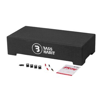 Bass Habit Play2 PL2212SR downfire gesloten kist 12 inch 500 watts RMS DVC 2 ohms
