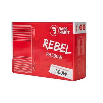 Bass Habit Rebel RA500W versterker 2 kanaals 250 watts RMS