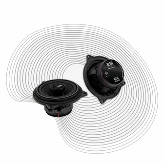 Blam Relax KIT BM100FC custom fit 10cm 2-weg luidspreker set 50 watts RMS 2 ohms BMW
