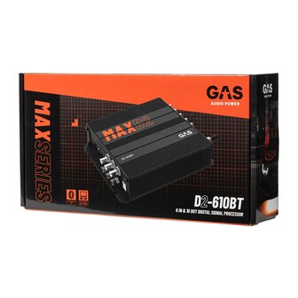 GAS AUDIO MAX D2-610BT dsp procesor 10 kanaals met bluetooth &amp; remote display controller
