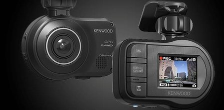 Kenwood DRV410 Super HD dashcam met accu