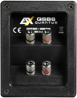 ESX Quantum QXB6 compacte 6.5 inch bassreflex kist 250 watts RMS DVC 2 ohms
