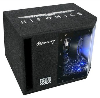 Hifonics Mercury MR8BP bandpass kist 8 inch 300 watts RMS 4 ohms met led verlichting
