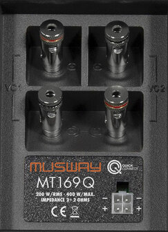 MusWay MT169Q bassreflex kist 6 x 9 inch 200 watts RMS DVC 2 ohms