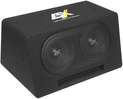 ESX DBX206Q dubbele bassreflex kist 2 x 6.5 inch 300 watts RMS