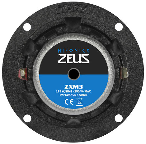 Hifonics Zeus ZXM3 middentoner set 75 mm 125 watts RMS