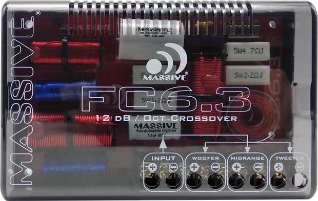 Massive Audio FC6.3 luidspreker set 16,5 cm 3-weg compo 150 watts RMS