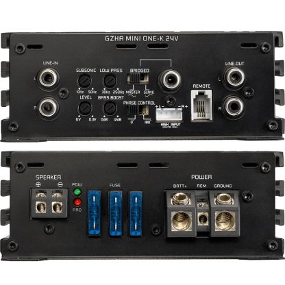 Ground Zero GZHA Mini One-K 24V monoblock versterker 1000 watts RMS