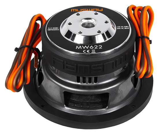 MusWay MW622 subwoofer 6 inch 150 watts RMS DVC 2 ohms