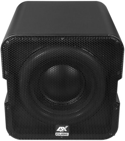 ESX Vision V1600A gesloten actieve 8 inch subwoofer kist 150 watts RMS