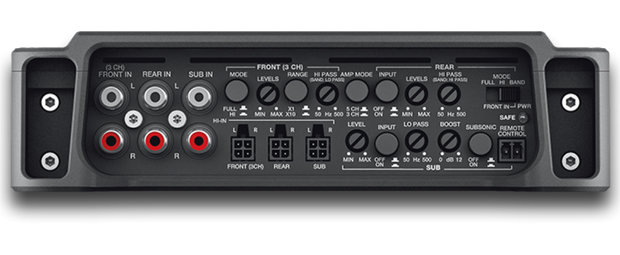 Hertz HCP5D versterker 5 kanaals 750 watts RMS inclusief bass-remote