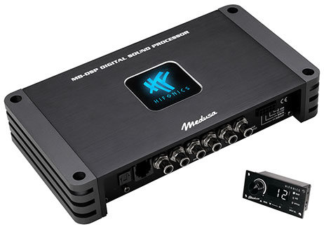 Hifonics Medusa M8-DSP digitale 8 kanaals sound processor met afstandsbediening