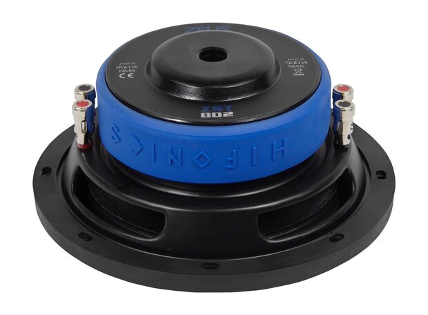 Hifonics Zeus ZST8D2 shallow subwoofer 8 inch 250 watts RMS DVC 2 ohms