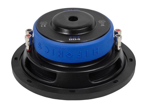 Hifonics Zeus ZST8D4 shallow subwoofer 8 inch 250 watts RMS DVC 4 ohms