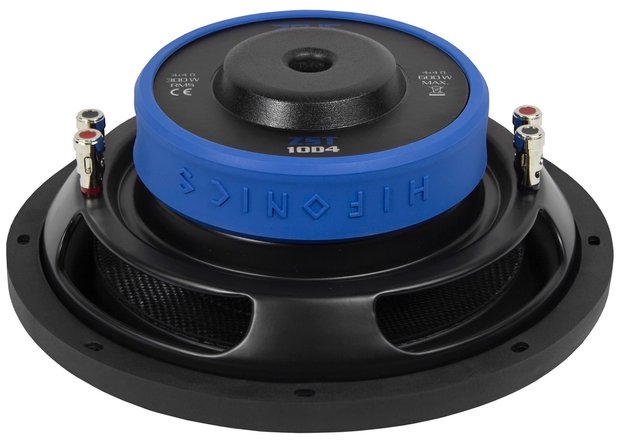 Hifonics Zeus ZST10D4 shallow subwoofer 10 inch 300 watts RMS DVC 4 ohms