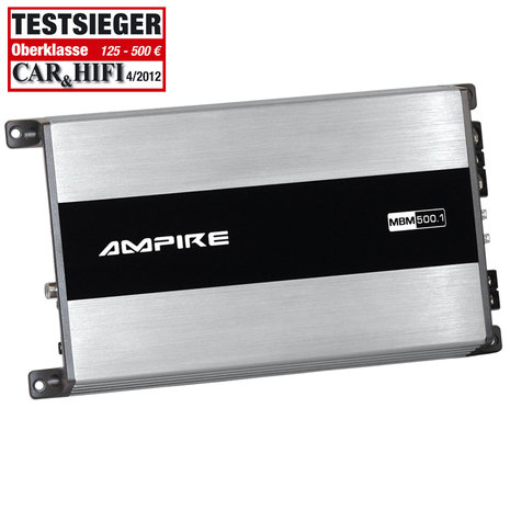 Ampire MBM500.1-3G monoblock versterker 500 watts RMS 2 ohms