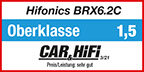 Hifonics Brutus BRX6.2C luidspreker set 16,5 cm 2-weg compo 100 watts RMS