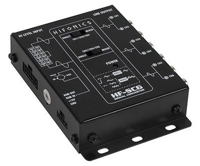 Hifonics HF-SC6 high-low converter met EPS 6 kanaals versie