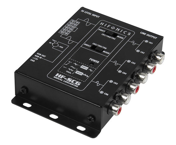 Hifonics HF-SC6 high-low converter met EPS 6 kanaals versie