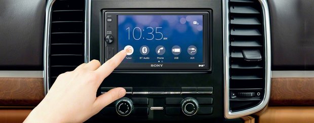 SONY XAV-AX1000 2-din radio met Apple Carplay & bluetooth