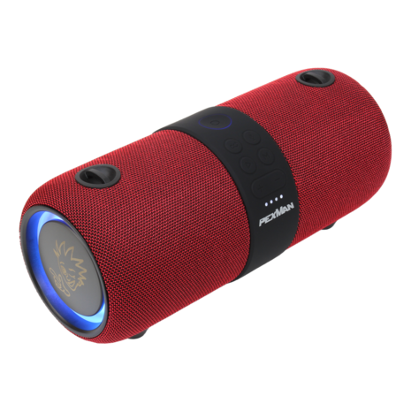 PEXMAN PM-10R (RED) bluetooth speaker 2 x 10 watts IPX6 met fm radio