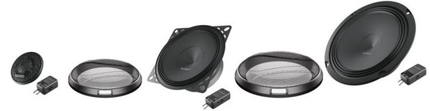 Audison APK163 luidspreker set 16,5 cm 3-weg compo 125 watts RMS