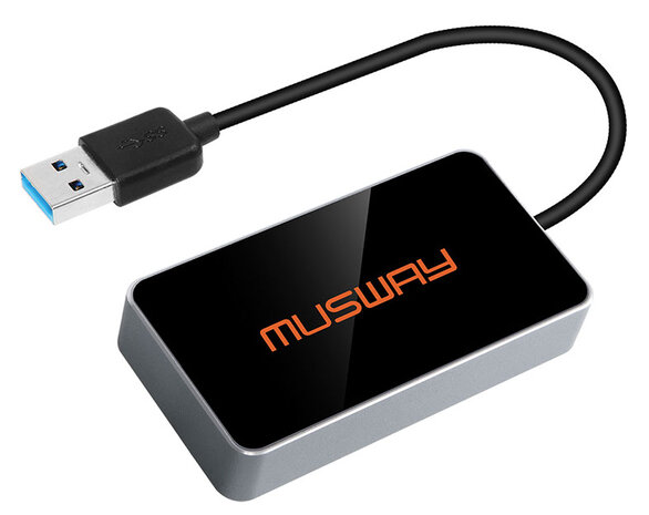 MusWay BTA2 dongle voor audio streamen en DSP setting IOS & Android